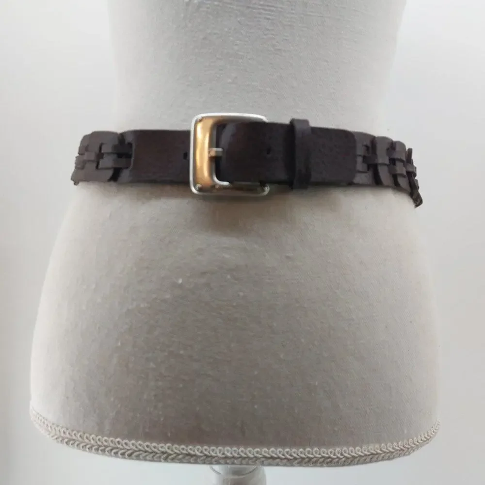 CK Calvin Klein Jeans Chain Link Brown Maroon Size Small